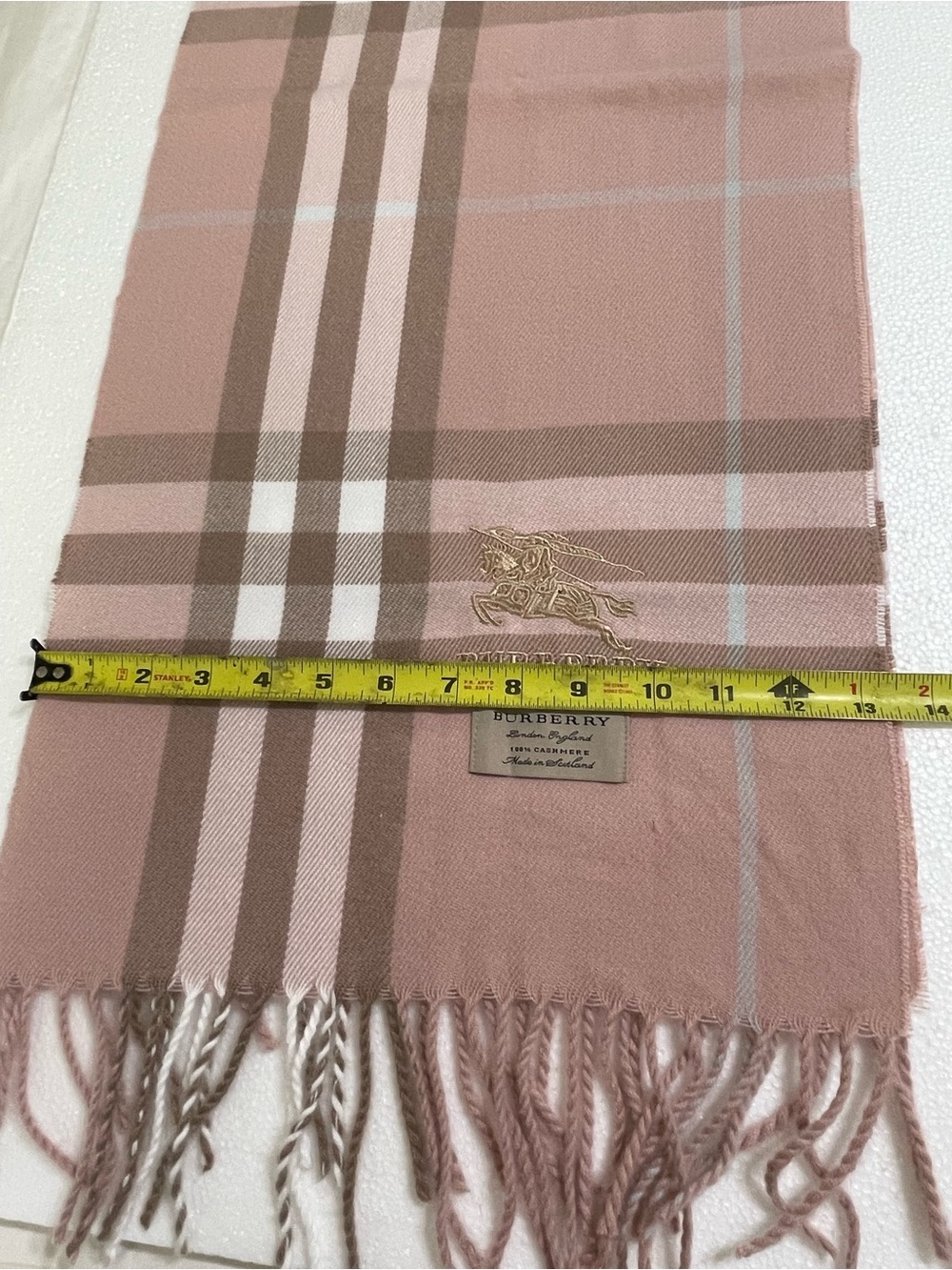 GWP Burberry Check Cashmere Scarf - Picture 3 of 5